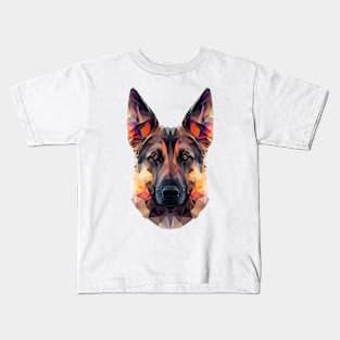 German Shepherd - Colourful Kids T-Shirt